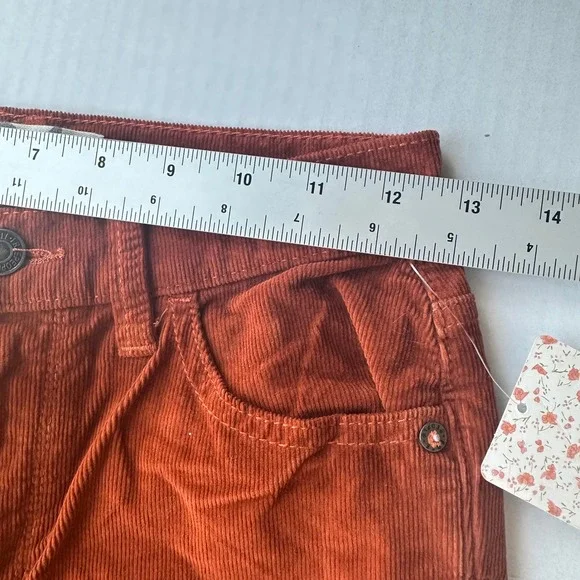 Free People Corduroy Pants Skinny Indie Sleaze Fall Classic Boho Size 24 NWT - Picture 10 of 13